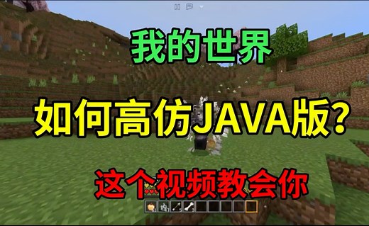 我的世界:如何高仿JAVA版？这个视频教会你
