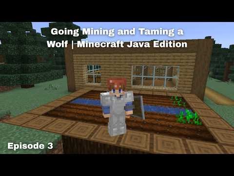 Going Mining and Taming a Wolf | Minecraft Java | Episode 3