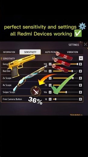 Free Fire Headshot Sensitivity Setting ⚙️ ✅ All Gun 🔫 Best Sensitivity || Free Fire 🔥