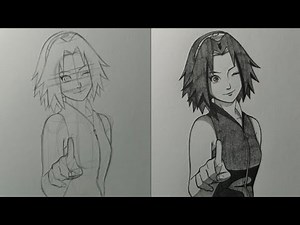 How to draw Sakura haruno - Naruto | ( step by step)