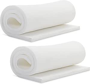 Amazon.com: Frienda 2 Pcs Upholstery Foam 1" x 24" x 72" High Density Cushion White Polyurethane Craft Foam Padding for Seat Replacement DIY Projects Chairs Headboards Sofas Home : Arts, Crafts & Sewing
