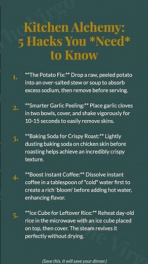 Kitchen Alchemy: 5 Hacks You *Need* to Know | Olive & Gold Alchemist...