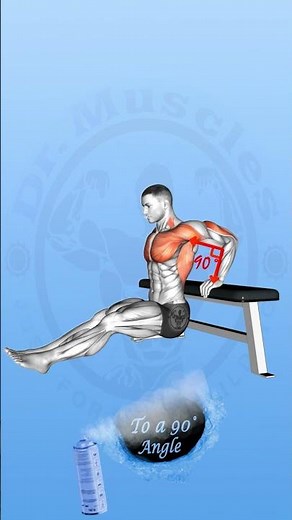 Best Triceps Workout 🔥 Bench Dips for Insane Arm Gains 💪