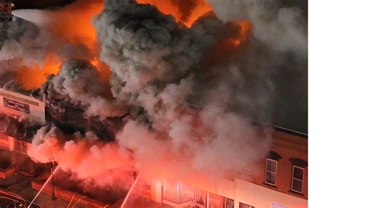 Drone Footage by the Elk Valley Times in Tennessee of this morning's fire. | Elk Valley Times