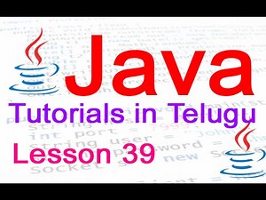 Java in Telugu - Tutorial 39 - Graphical User Interface GUI
