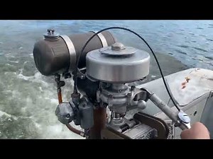 1958 Outboard Vintage British Seagull Water Run