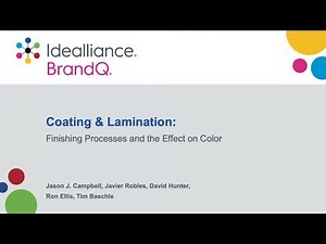 Coating & Lamination Finishing Processes & the Effect on Color | A BrandQ® Webinar