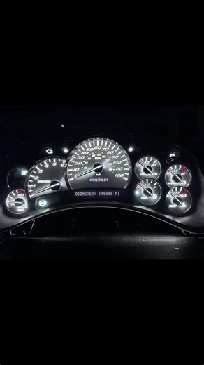 2003-05 Premium All White Cluster upgrade #ezclusters #gm #cluster #led #upgrade