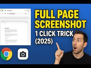 How to Take Full Page Screenshot in Chrome | take screenshot of entire website easily