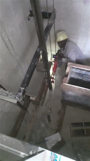 Installing elevator pit buffers