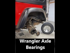 Jeep Wrangler Rear Axle Feels Loose - Clicking Popping Noise - Dana 44 Axle Bearing Replacement