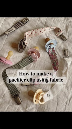 Making pacifier clips…I totally forgot to film the whole process 😅 #diy #sewingproject #sewing #diysewing