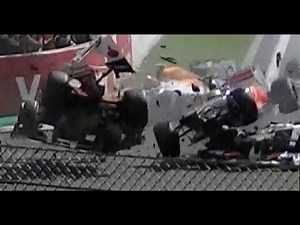 HUGE CRASH Formula 1 - Spa Francorchamps Belgium 2-9-2012 (Grandstand Gold 8)
