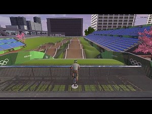 Bmx race track on bmx pipe streets.