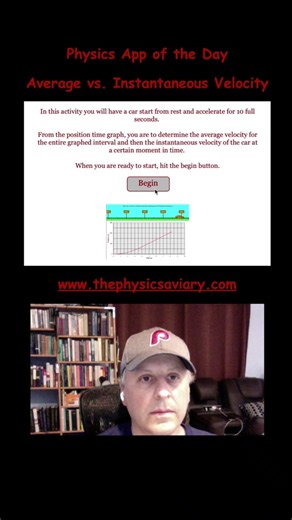 Average vs. Instantaneous Velocity: #physicsteacher use to check student understanding of velocity types