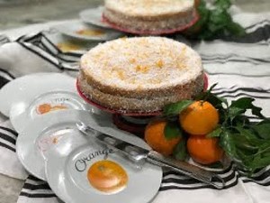 Gluten and Dairy Free Coconut Cake with Orange Marmalade