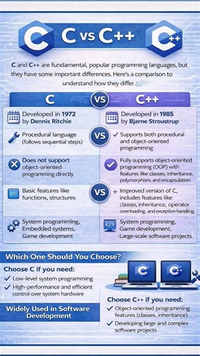C vs C++#coding #logic #program #programming #codingstandards #computerscience #computereducation