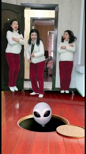 The alien came to visit us and finally returned to where he belongs.