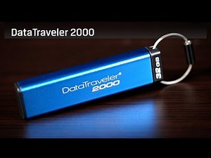 含數字鍵的加密 USB 隨身碟 - Kingston DataTraveler 2000