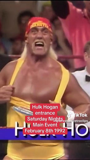 Hulk Hogan's Epic Entrance at Saturday Nights Main Event