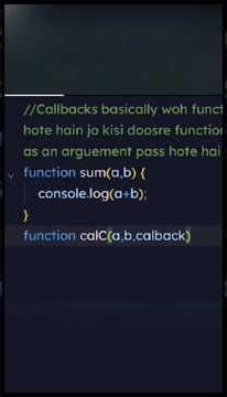 Stop Being Confused by Callbacks : JavaScript fundamentals