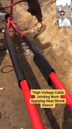 62K views · 459 reactions | Heat Shrink Sleeve Installation on High Voltage Cable Joint  | Underground Power Cable Work" #ElectricalEngineering #CableJointing #HeatShrink #UndergroundCable #HighVoltage #PowerTransmission #ElectricalWork #SubstationLife | Er Muhammad Miyaji | Facebook