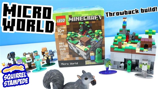 Lego Minecraft Micro World 21102 Throwback Speed Build Review