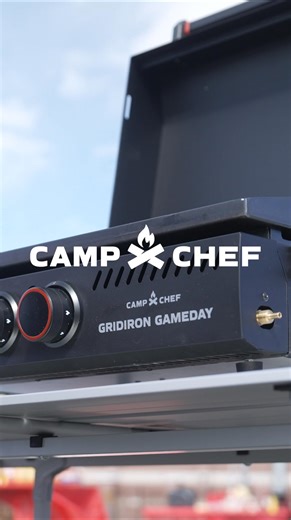 The All New Gridiron Gameday Is Here. Shop NOW. Showcasing a large cooking surface, portable design, and features that address common tailgate challenges like uneven ground and transporting stoves, the Gridiron Gameday simplifies outdoor cooking. | Camp Chef