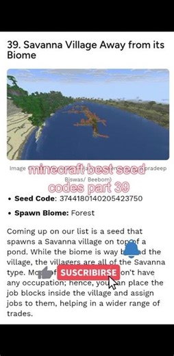 Minecraft Best Seed Codes Part 39