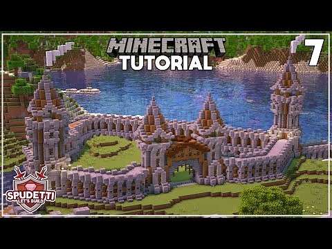 Minecraft: Castle Walls / Entrance | Let's Build a Medieval Village - Ep 7