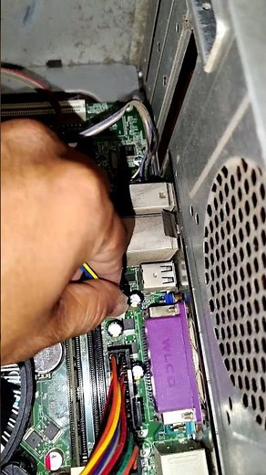 Change Motherboard CPU Fan 👍 #computerbasicstelugu #computerhardware #shorts