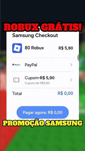 HOW TO GET 80 FREE ROBUX! Samsung promotion #shorts