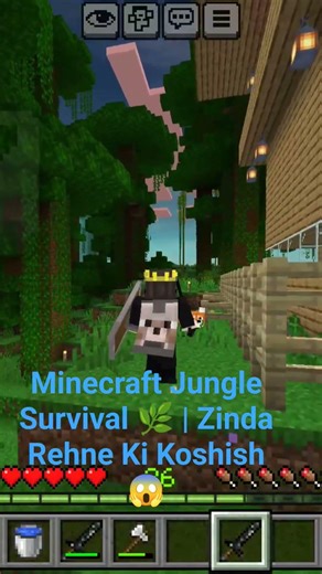 Minecraft Jungle Survival 🌿 | Zinda Rehne Ki Koshish 😱