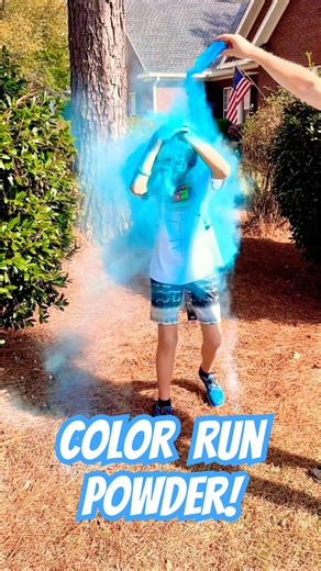 Color Run Powder! #kids #kidsvideo #fun #silly #sports #fundraiser #running #fyp