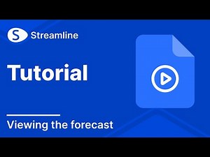Viewing the forecast in Streamline