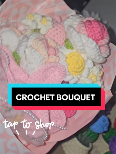 Crochet flowers to go with my 3d crochet flowers 💐 🥰 #Crochet #Bouquet #Knitted #Flowers #HandMade