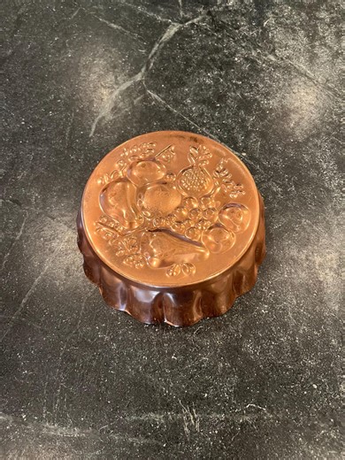 Vintage Copper-plated Fruit Jello Mold (6" D) | Farmhouse Kitchen Wall Decor | Mid-century Kitsch | Rustic Cottage Decor | Jello/aspic Pan - Etsy