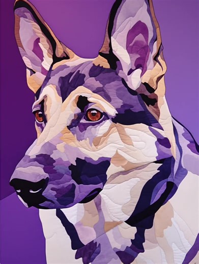 55 Modern Patchwork German Shepherd Quilt Arts, FPP Pattern Ideas, Digital Quilt-inspired Designs| Foundation Paper Piecing Inspiration - Etsy