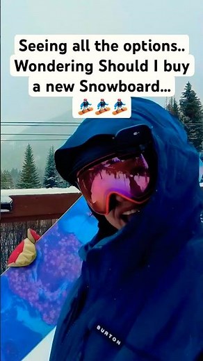 July 29, 2026 Best Decision Buying a Snowboard #shopping #snow #tiktok #reels #instagram #viral