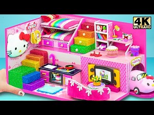 Make Easy Miniature House for My Sister with Bunk Beds, Kitchen, Living Room ❤️ DIY Miniature House