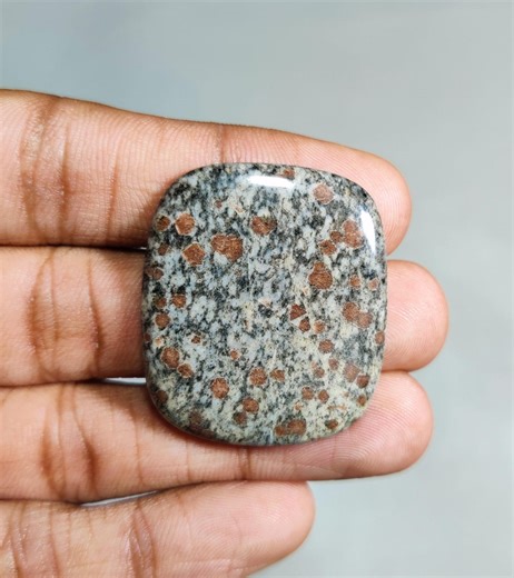 Hornblende Garnet Natural Cushion Shape Cabochon: Loose Gemstone for Making Jewelry { Size - 35X30X5 Mm, 49 Ct. } A-77 - Etsy