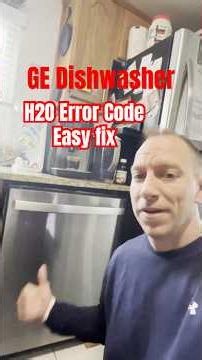 Fixing Our GE Dishwasher H2O Error Code — Easy Pressure Sensor Cleanout