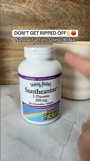 Natural Factors Stress-Relax Suntheanine L-Theanine 100 mg Chewable