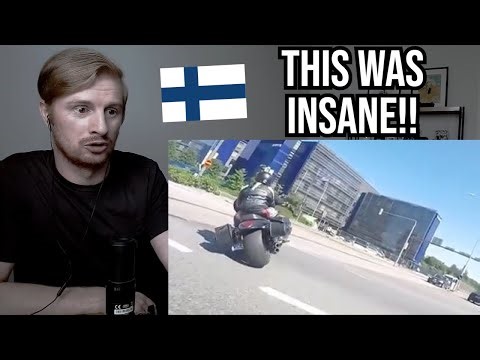 Reaction To Exciting Police Motorcycle Chase in Finland