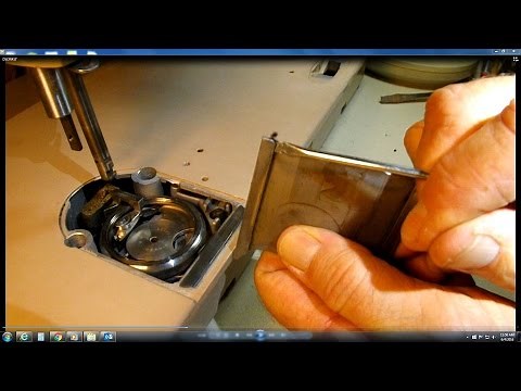 HOW TO REMOVE AND REPLACE THE BOBBIN COVER SLIDE PLATE ON SINGER VINTAGE SEWING MACHINES