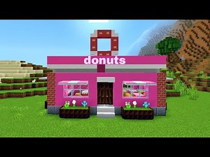 How to Build a Donut Shop in Minecraft | Step-by-Step Tutorial