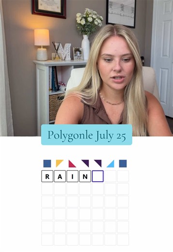 How did you do? July 25, 2026 Polygonle #polygonle #wordle #wordletok #wordgame #dailygame