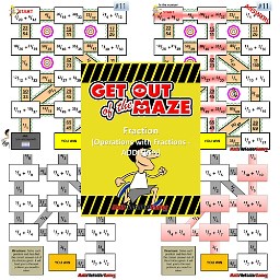 Fraction Mazes (Fraction Worksheets) BUNDLE