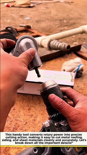 Sheet Metal Cutting Attachment – Drill-Powered Metal Shearing Tool