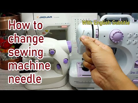 How to put sewing machine needle for mini sewing machine, surplus and sew simple sewing machine